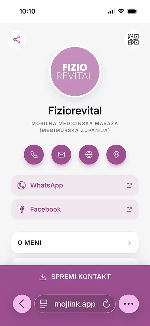 Primjer vizitke