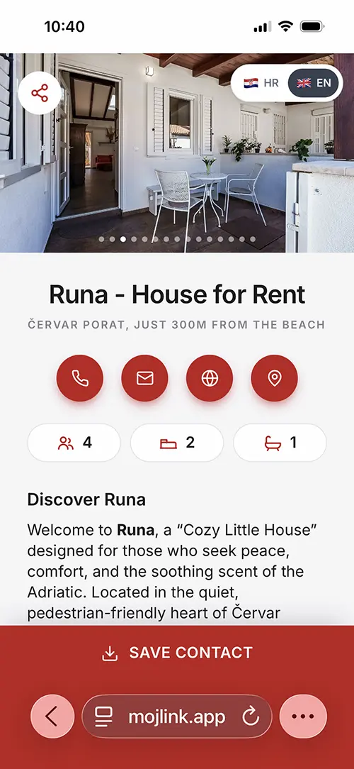 Public apartment page